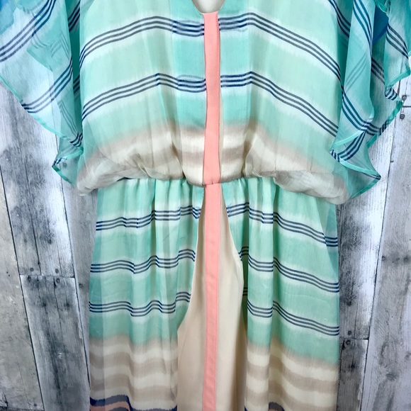 Anthro Meadow Rue Decatur Striped Dress Large EUC - Picture 3 of 8